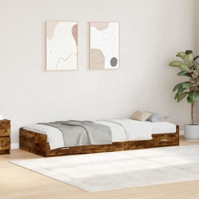 Bed frame Smoked oak 98.5 x...
