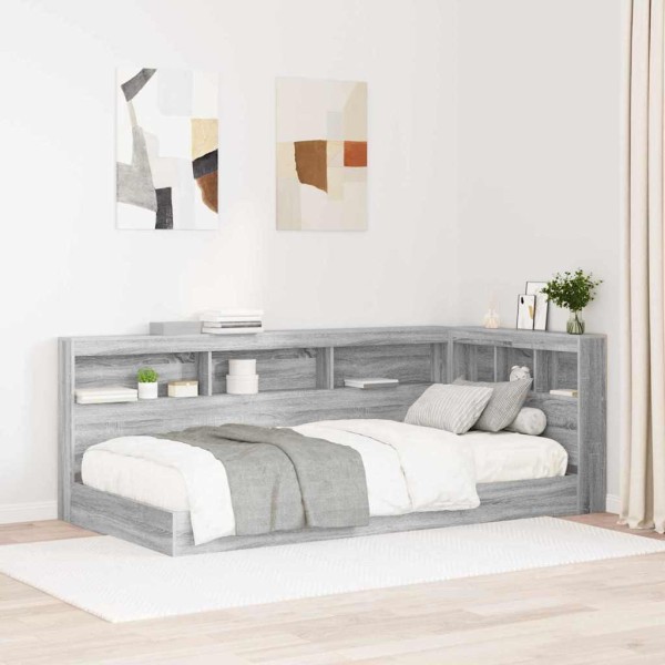 Storage headrest Gray Sonoma 80 cm Treated wood