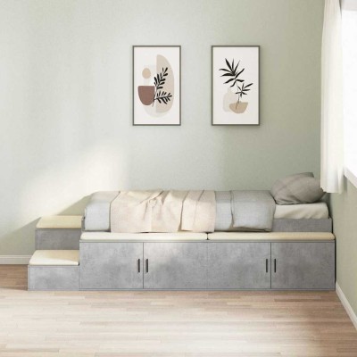 Bed with storage space with...