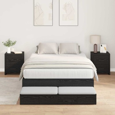 Bed with storage space with...