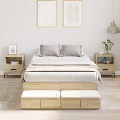 Bed with storage space with...