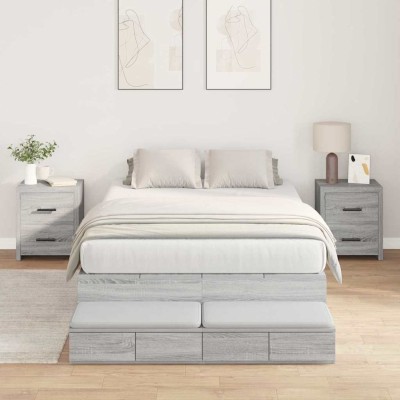 Bed with storage space with...