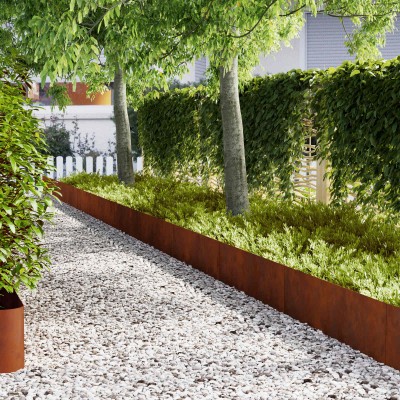 Lawn edge 50 pcs Rusty 100...