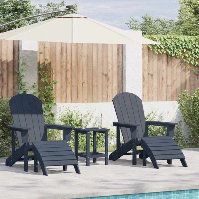 Garden Chair 3 pcs Dark...