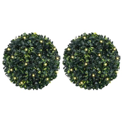 Artificial boxwood bushes...
