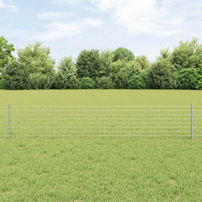 Fence post 44 pcs Silver 80...