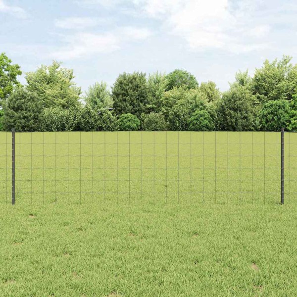Fence with poles Gray