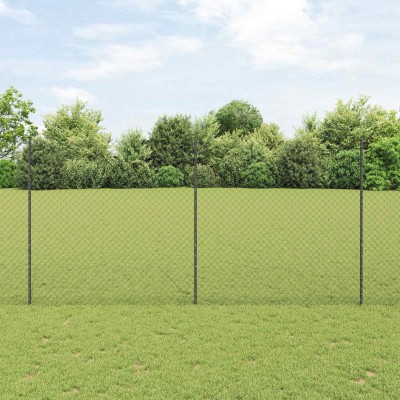 Fence with poles Gray