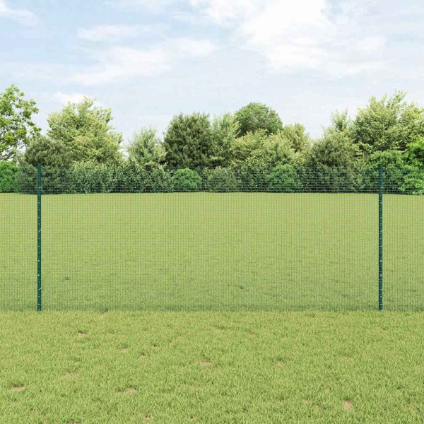 Fence with posts Green
