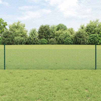 Fence with posts Green