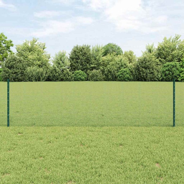Fence with posts Green
