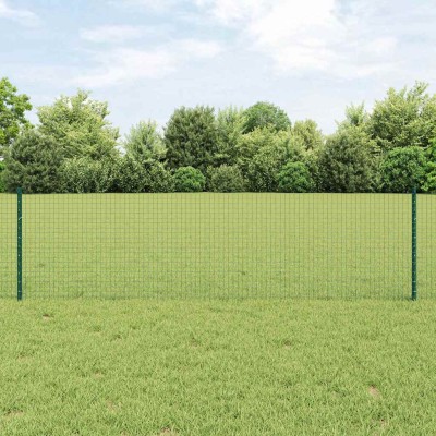 Fence with posts Green