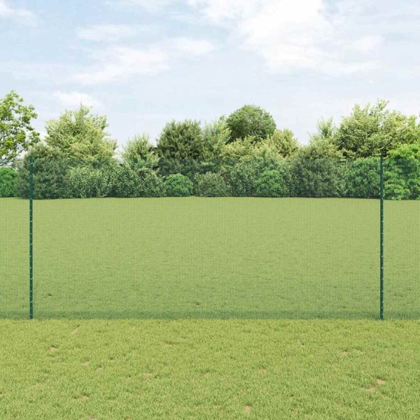 Fence with posts Green