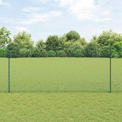 Fence with posts Green