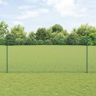 Fence with posts Green