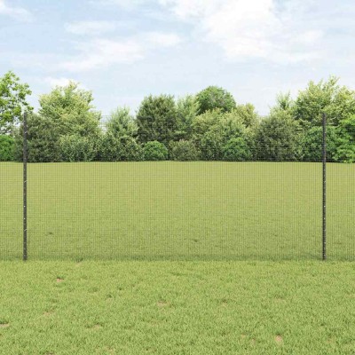 Fence with poles Gray