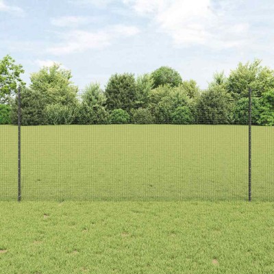 Fence with poles Gray