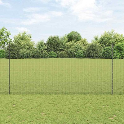 Fence with poles Gray
