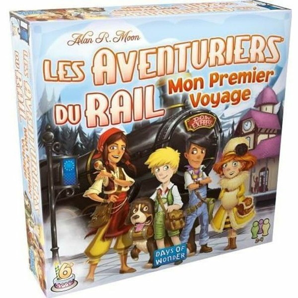 Настольная игра Asmodee Rail Adventurers : My First Voyage (FR) Чёрный Синий Белый Зеленый