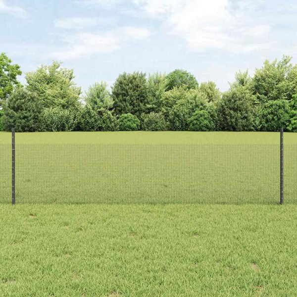 Fence with poles Gray