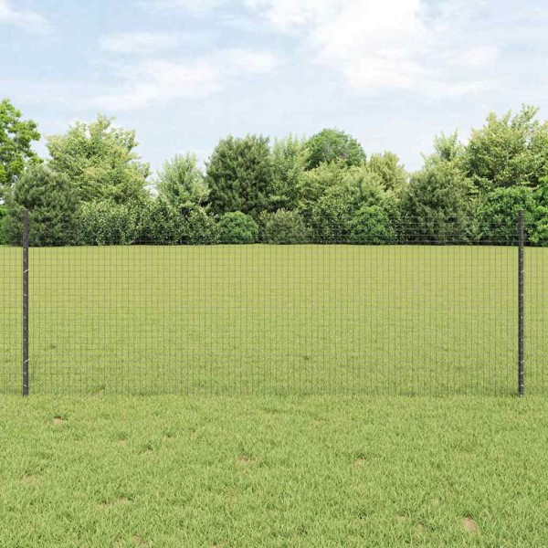 Fence with poles Gray