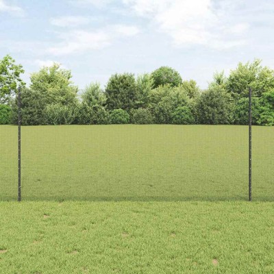 Fence with poles Gray