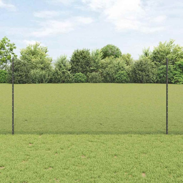 Fence with poles Gray