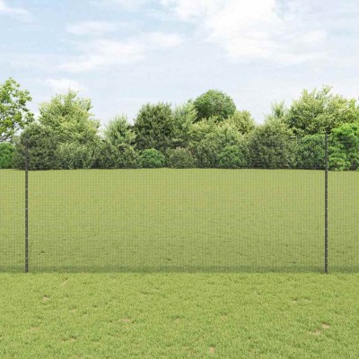Fence with poles Gray