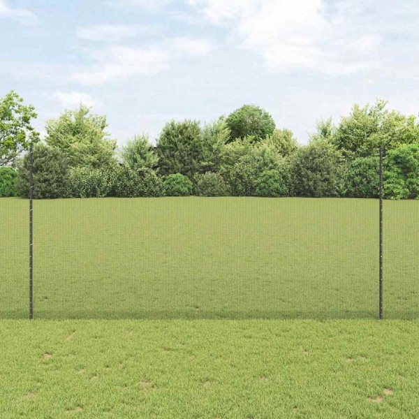 Fence with poles Gray