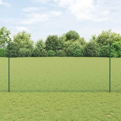 Fence with posts Green
