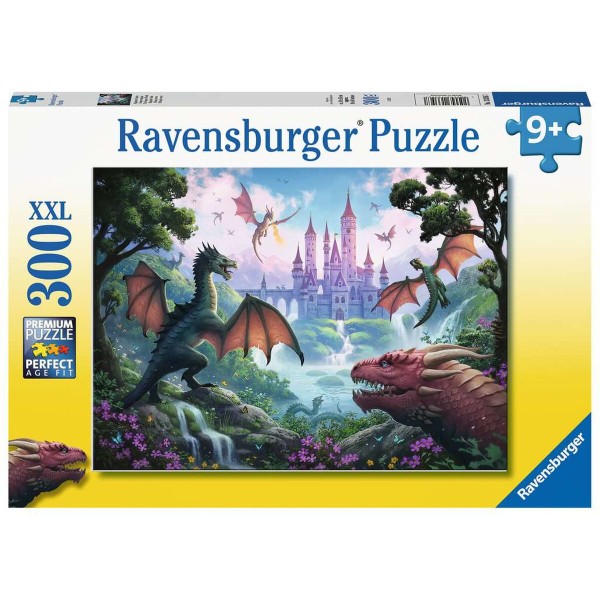 Pusle Ravensburger 13356 The Dragon's Wrath XXL 300 Tükid, osad