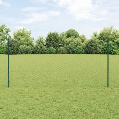 Fence with posts Green