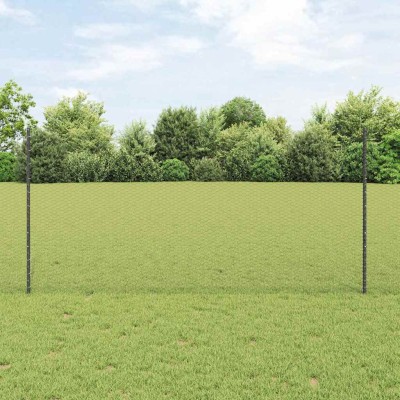 Fence with poles Gray