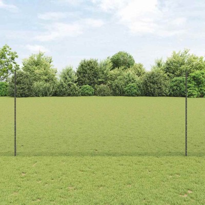 Fence with poles Gray