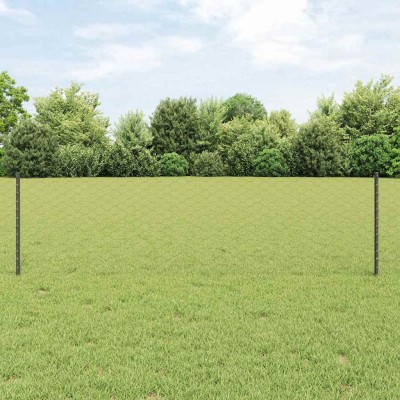 Fence with poles Gray