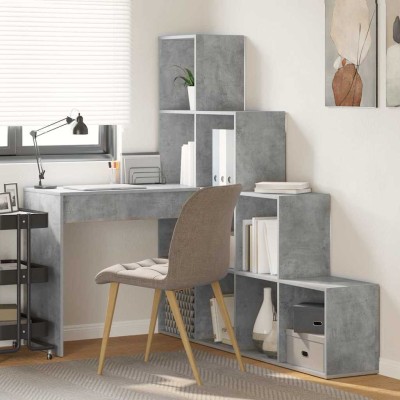 Corner desk Concrete gray...