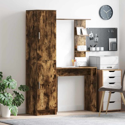 Table 2 pcs Smoked oak