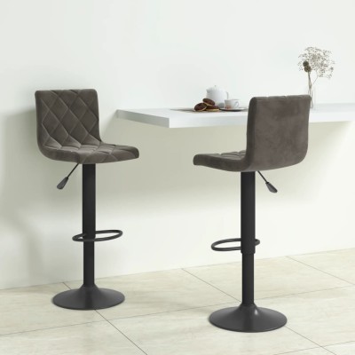 Bar stools, 2 pcs., dark...