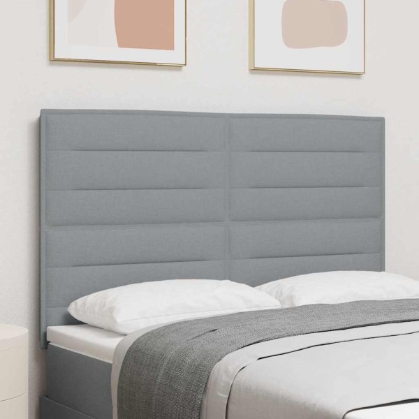 Headboard Light gray fabric 144 cm