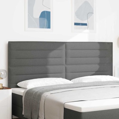 Headboard Dark gray fabric...