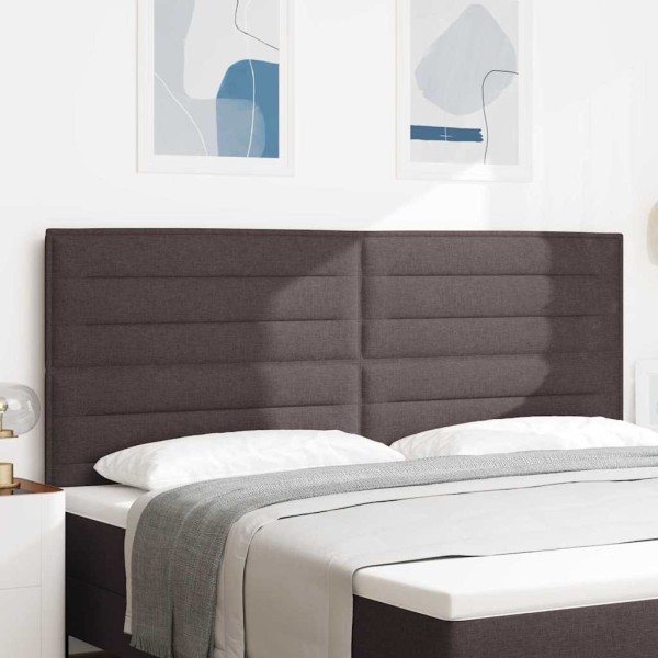 Headboard Dark brown fabric 200 cm