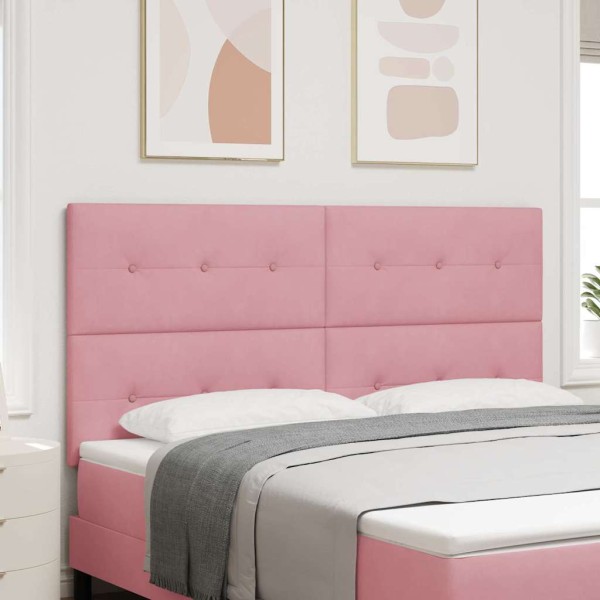 Headboard Pink 180 cm Velvet