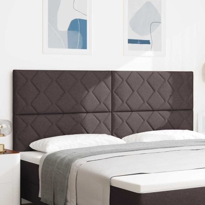 Headboard Dark brown fabric...