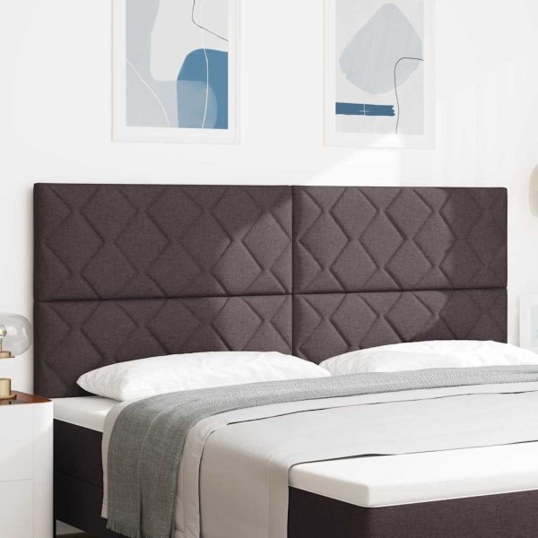 Headboard Dark brown fabric 200 cm