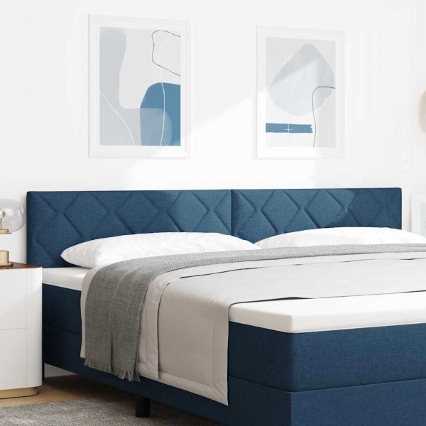 LED headboard Blue 200 cm fabric