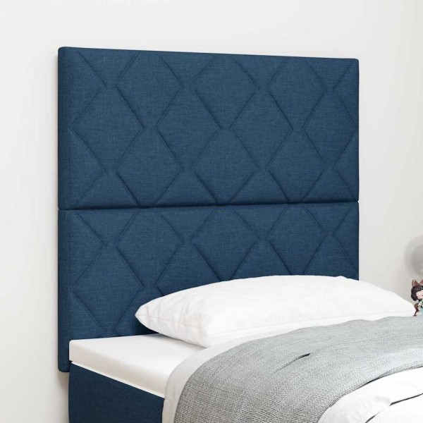 LED headboard Blue 100 cm fabric