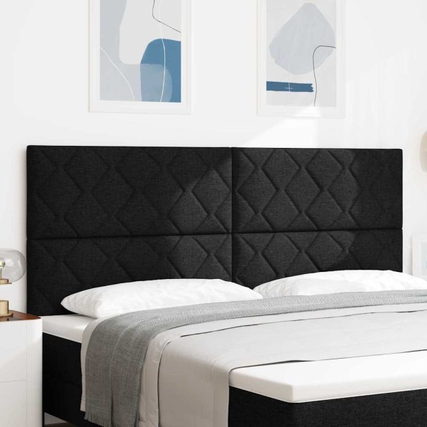 LED headboard Black fabric 200 cm