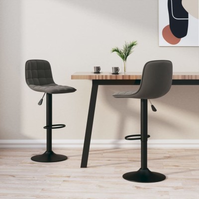 Bar stools, 2 pcs., dark...