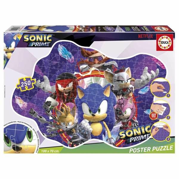 4 Pužļu Komplekts Sonic Prime 250 Daudzums