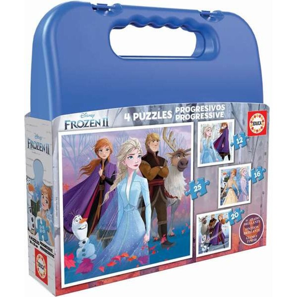 4 Pusle Komplekt Educa Frozen II 73 Tükid, osad